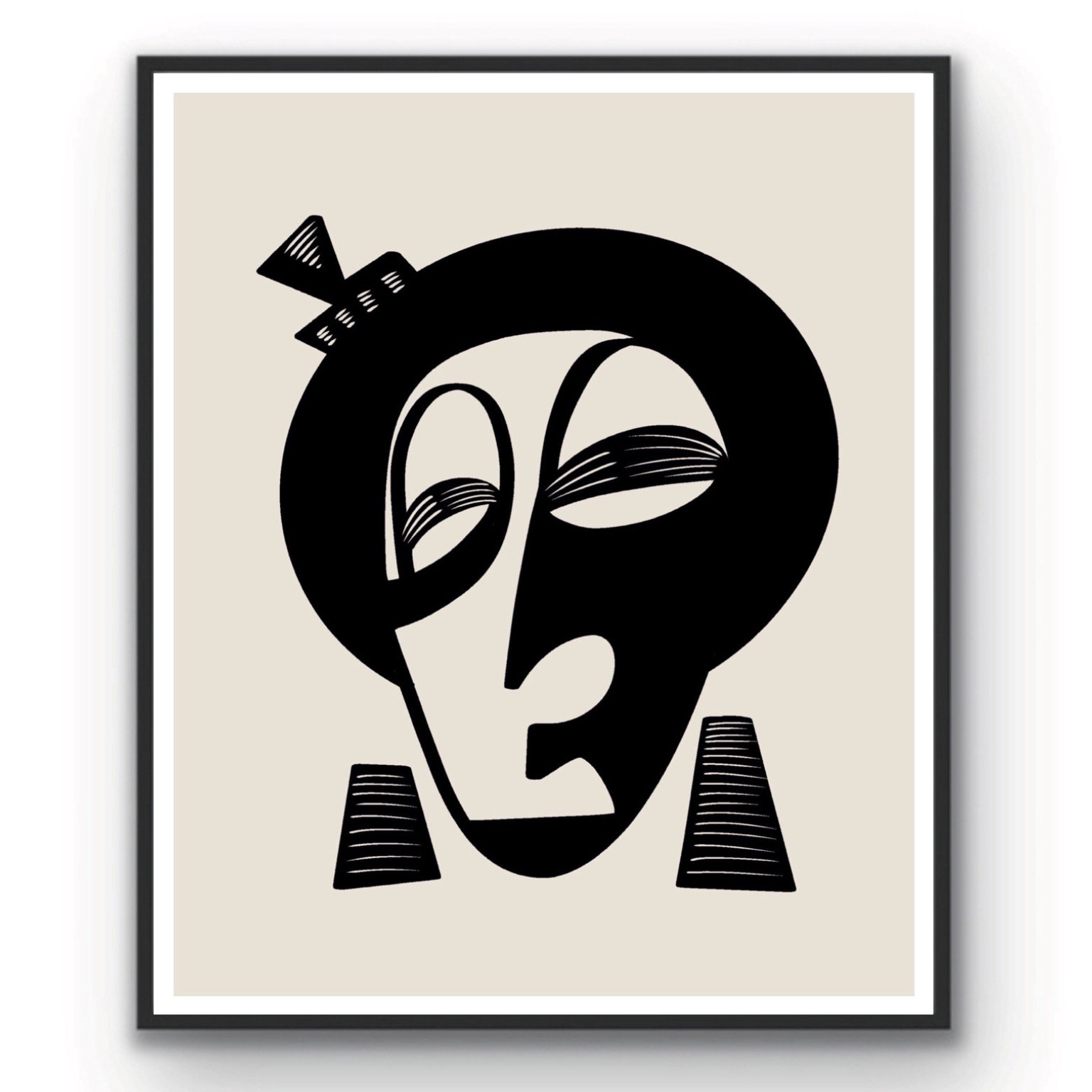 Afro Royalty Print - Alone Together Collection